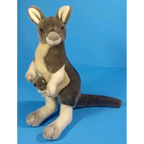 Bocchetta Other - Bocchetta Kangaroo With Baby Joey Plush Stuffed Animal Australia